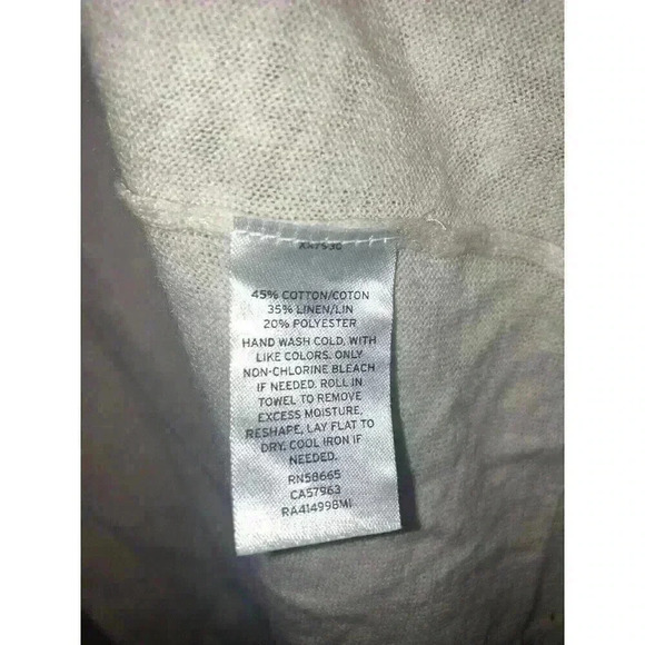 Rachel Parcell Ruffle Pointelle Short Sleeve Cardigan Sweater Size M - Picture 9 of 11